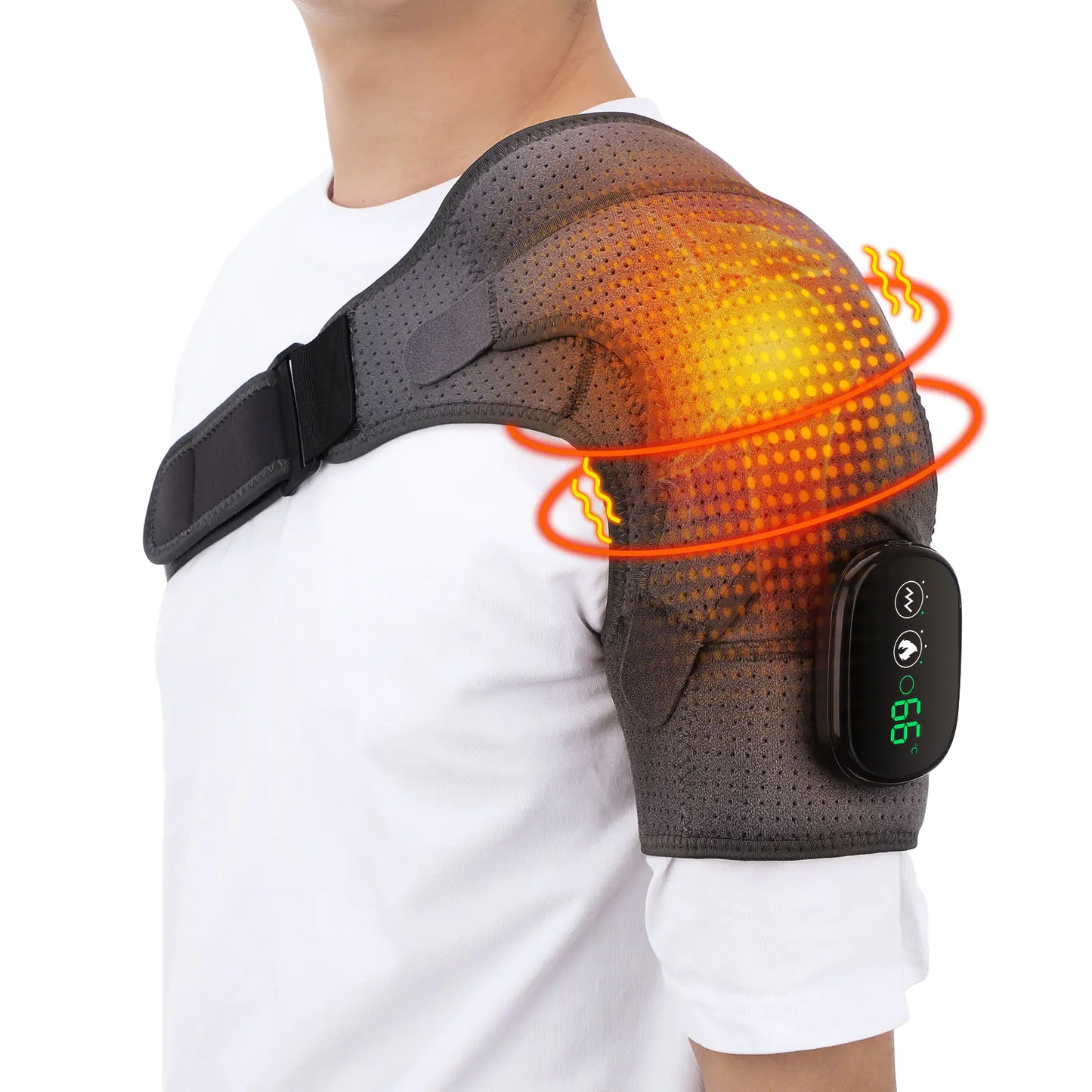 Electric Heating Shoulder Massager and Support Belt