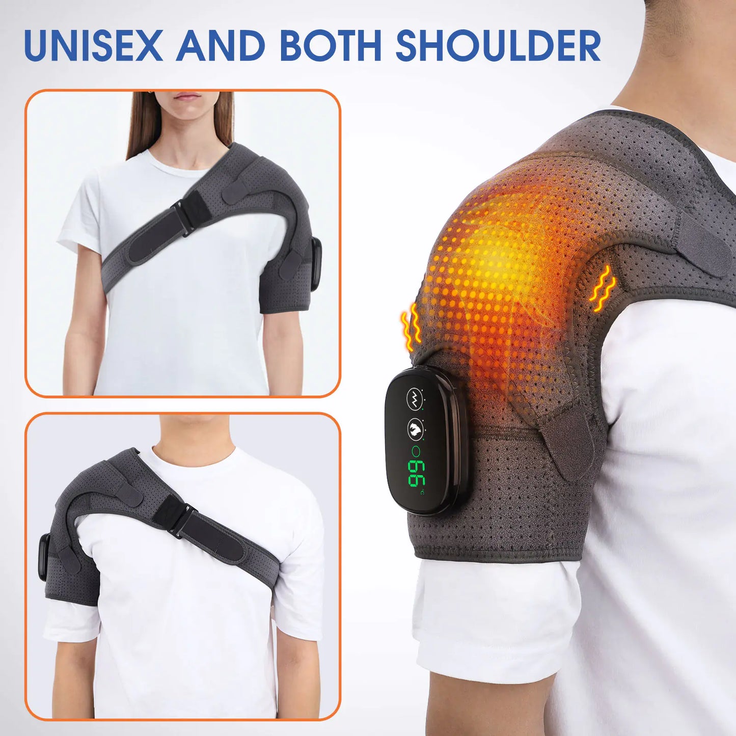 Electric Heating Shoulder Massager and Support Belt