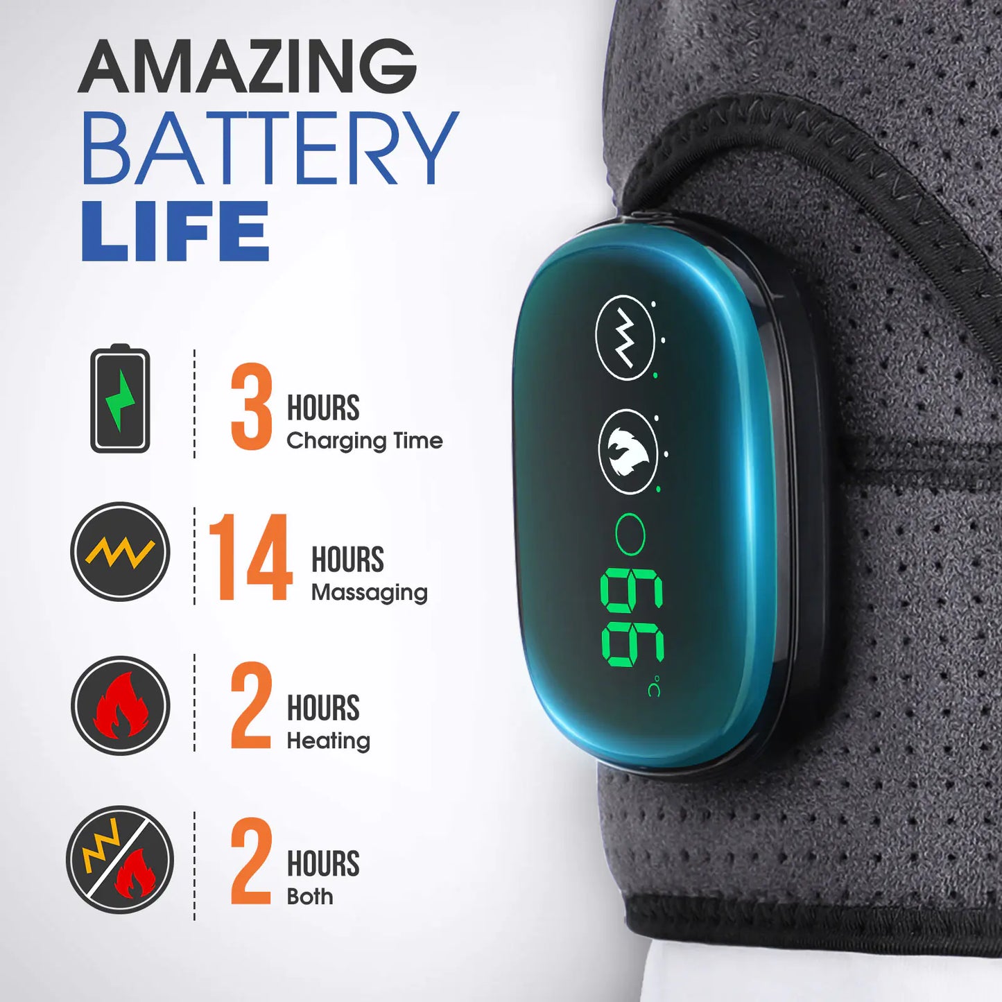 Electric Heating Shoulder Massager and Support Belt