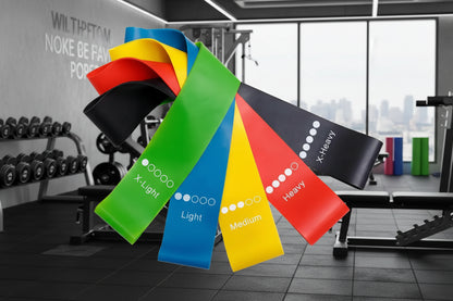 Yoga Resistance Rubber Bands Indoor Outdoor Fitness Equipment 0.35mm-1.1mm Pilates Sport Training Workout Elastic Bands