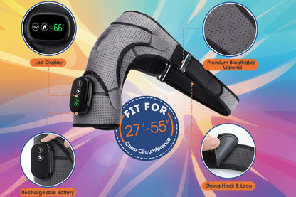 Electric Heating Shoulder Massager and Support Belt
